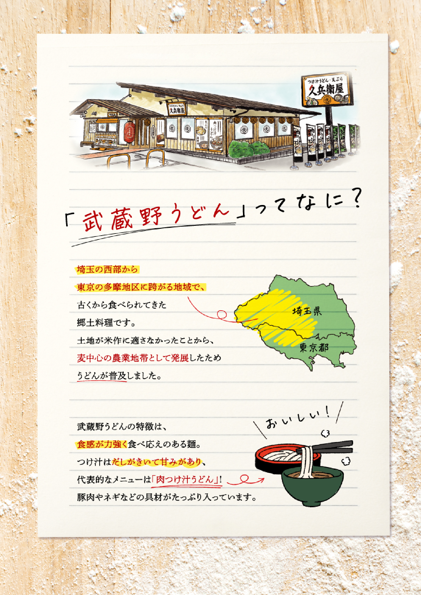 武蔵野うどんって？