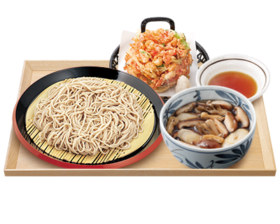 きのこつけ汁そば やみつき かき揚げ定食 久兵衛屋のメニュー 自家製うどんの久兵衛屋 きのこつけ汁そば やみつき かき揚げ定食 久兵衛屋のメニュー 自家製うどんの久兵衛屋
