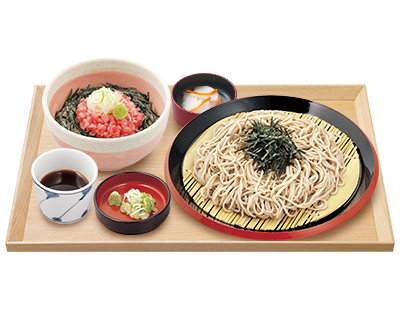 ざるそば ミニまぐろたたき丼定食 久兵衛屋のメニュー 自家製うどんの久兵衛屋