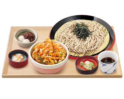 ざるそばランチ 久兵衛屋のメニュー 自家製うどんの久兵衛屋